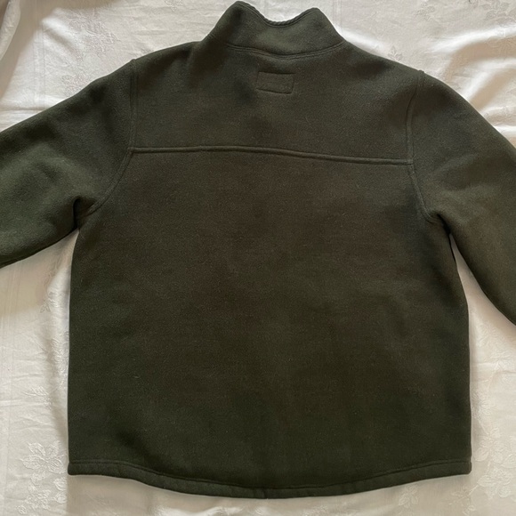 Vintage LL BEAN Mens Fleece Jacket XL Full Zip Hunter Green Outdoors Hiking - Picture 6 of 11